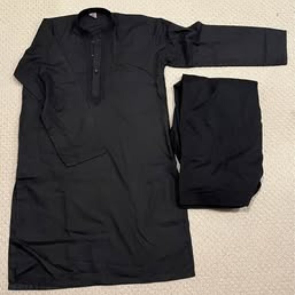 Gently used black outfits Boys Kurta with shalwar for 10-12 years old